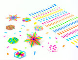 Stars and Hexagons kit — back of box