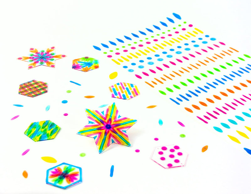 contents of Stars and Hexagons kit