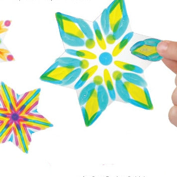 Suncatcher Pattern Play Set — Stars & Hexagons