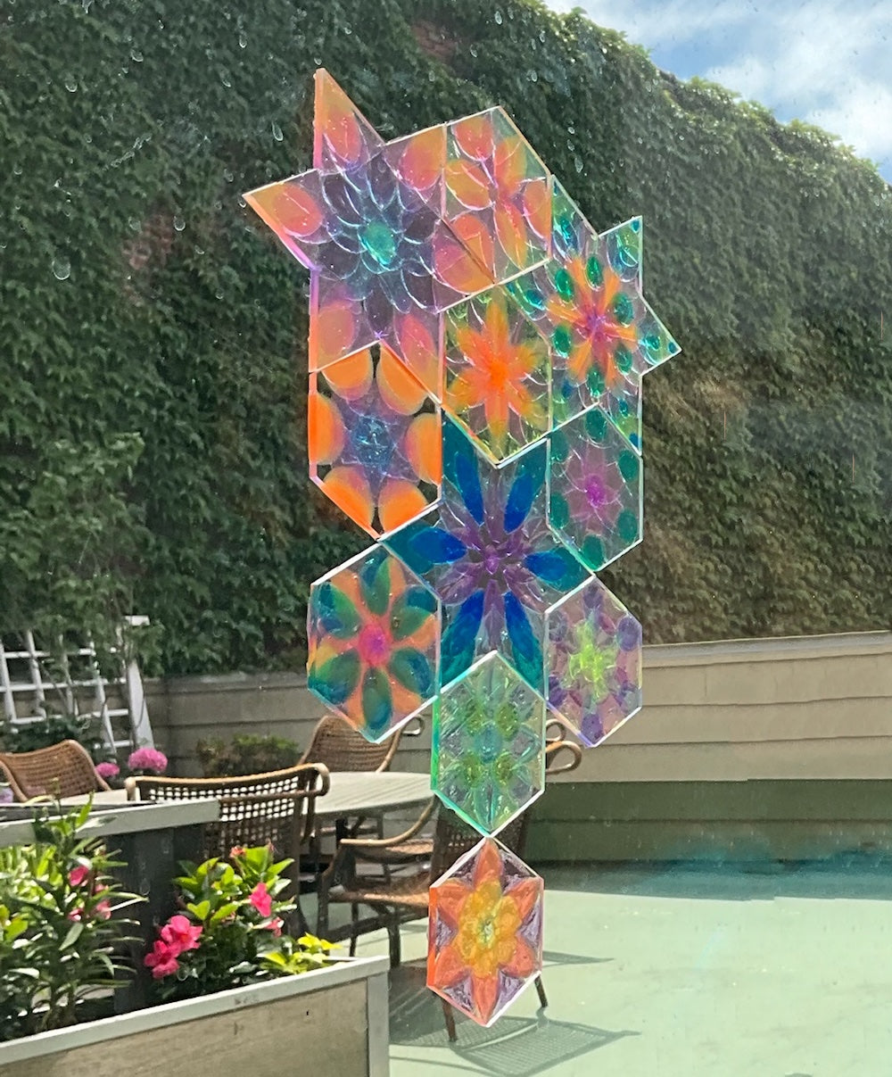 Suncatcher Pattern Play Set — Stars & Hexagons